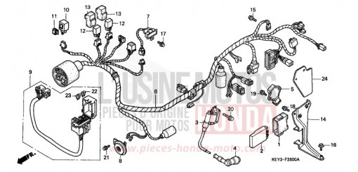 WIRE HARNESS FES1251 de 2001